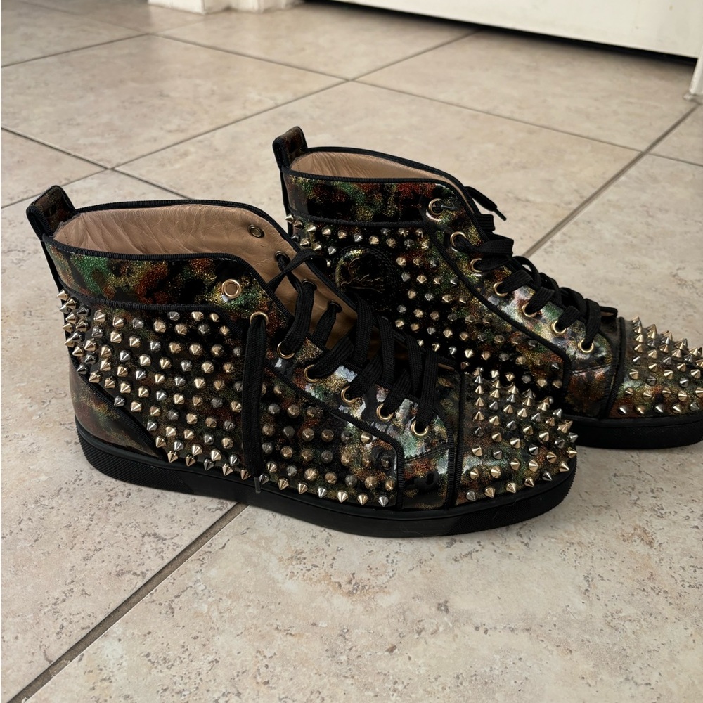 Studded High-Top Sneakers